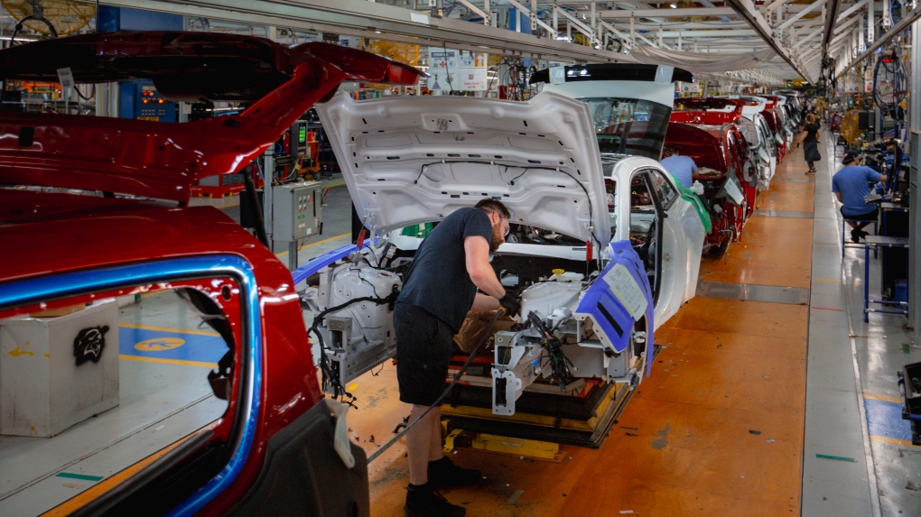 First look: All-electric Dodge Chargers coming off line at Windsor Assembly Plant