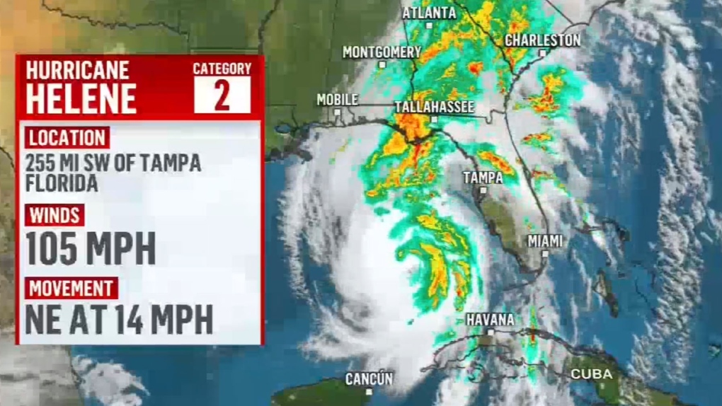 LIVE: Tracking the path of Hurricane Helene