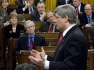 Opposition leader Stephane Dion and other Liberals listen to Prime Minister Stephen Harper during question period in the House of Commons in Ottawa Thursday, March 13, 2008. (Tom Hanson / THE CANADIAN PRESS)