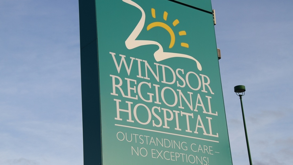 Windsor Regional Hospital sign