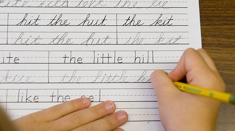 Sask Schools Stick To Teaching Handwriting Ctv News