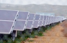 Solar panels are seen at the NRG Solar and Eurus Energy America Corp.’s 45-megawatt solar farm in Avenal, Calif in this Tuesday, Aug. 3, 2011 file photo.  (The Sentinel / Apolinar Fonseca)