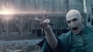 In this film publicity image released by Warner Bros. Pictures, Ralph Fiennes portrays Lord Voldemort in a scene from "Harry Potter and the Deathly Hallows: Part 2." (Warner Bros. Pictures)