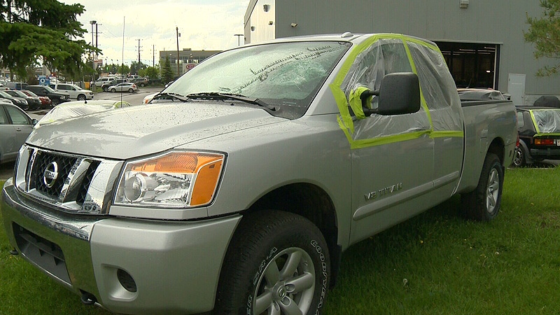 Dozens of vehicles were damaged in an overnight vandalism spree at Great West Chrysler and West End Nissan Thursday, June 13.