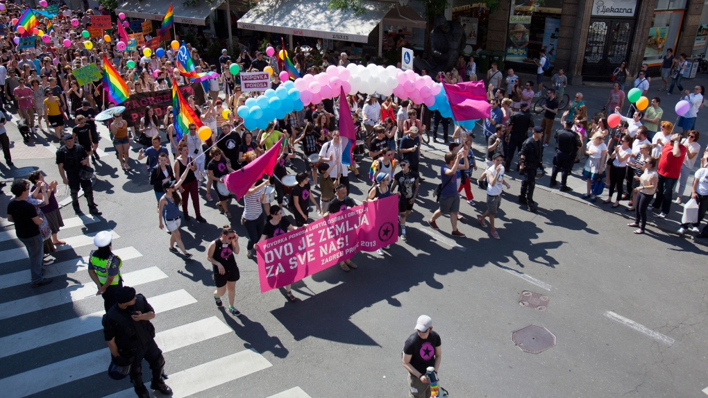 Croatia gay march