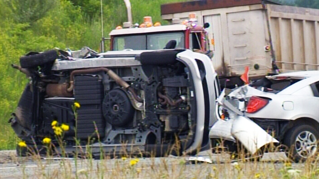 Four-vehicle crash in Nova Scotia