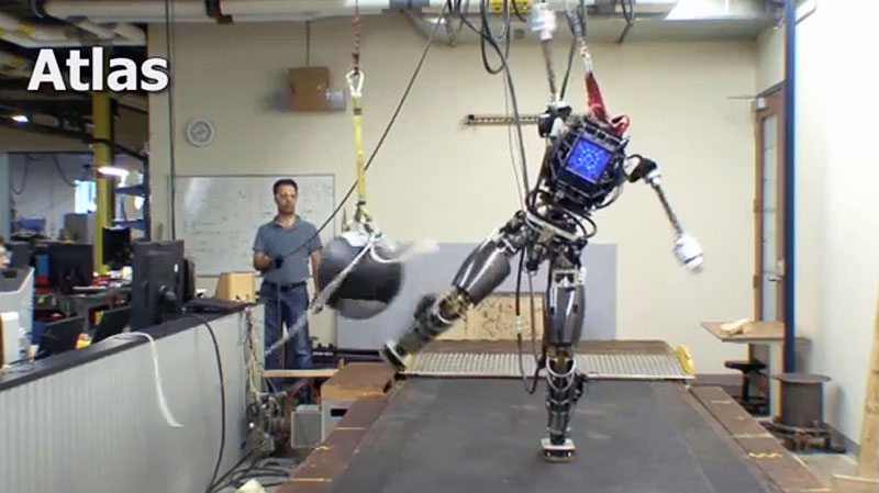 Pentagon-funded 'Atlas' humanoid robot from Boston Dynamics climbs stairs,  jumps in stunning video | CTV News