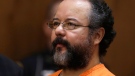 Ariel Castro sits in the courtroom during the sentencing phase in Cleveland on Thursday, Aug. 1, 2013. (AP / Tony Dejak)