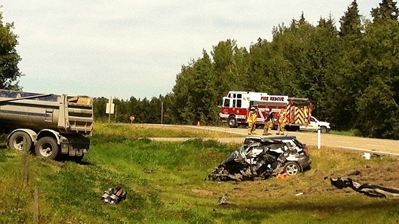 RCMP are responding to a serious collision near Stony Plain