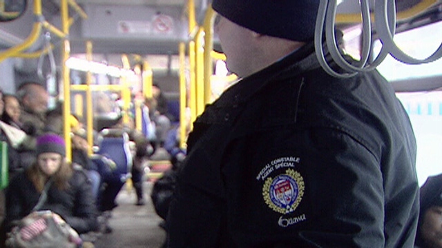 Riding the bus for OC Transpo Special Constables