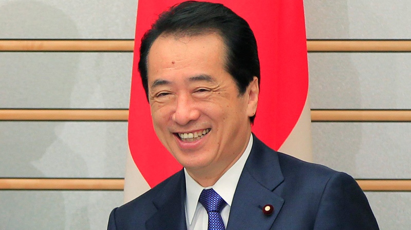 Japanese Prime Minister Naoto Kan is seen at his official residence in Tokyo on Tuesday, Aug. 23, 2011. (AP / Itsuo Inouye)
