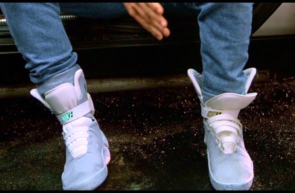 Self-lacing sneakers from 'Back to the Future' to hit stores in 2015, says  Nike designer | CTV News