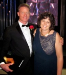 Eric Veach and wife Luanne Lemmer are pictured at the Sci-tech awards in a photo released on Friday February 21, 2014. 