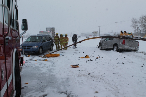 Multiple crashes reported as flurries hit Regina | CTV News