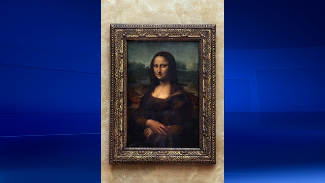 The Mona Lisa Painting of Leonardo Da Vinci at Louvre Editorial