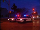 London police block off the area during a standoff early Tuesday, March 18, 2014. (Justin Zadorsky / CTV London)