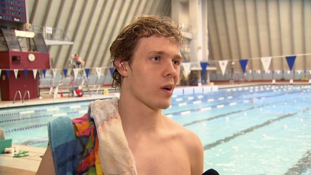 Paralyzed by chicken pox, swimmer pushes people to vaccinate | CTV News