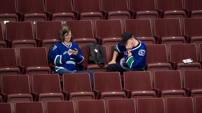 disappointed canucks fans