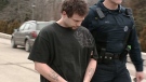 Robert Rivet, 29, is seen outside the courthouse in Stratford, Ont. on Friday, Feb. 3, 2012.
