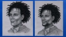 Police have released two sketches of a man whose body was found near the Halifax Stanfield International Airport on Oct. 8, 2004. (Halifax District RCMP)