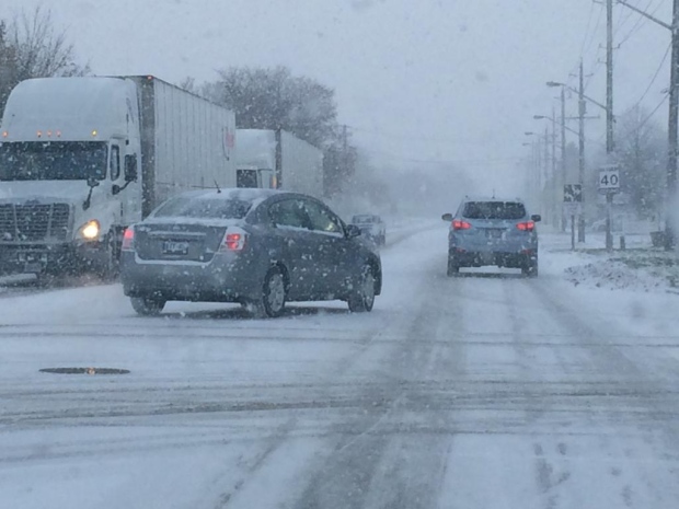 First snow brings many crashes in Oxford and Bruce County | CTV News