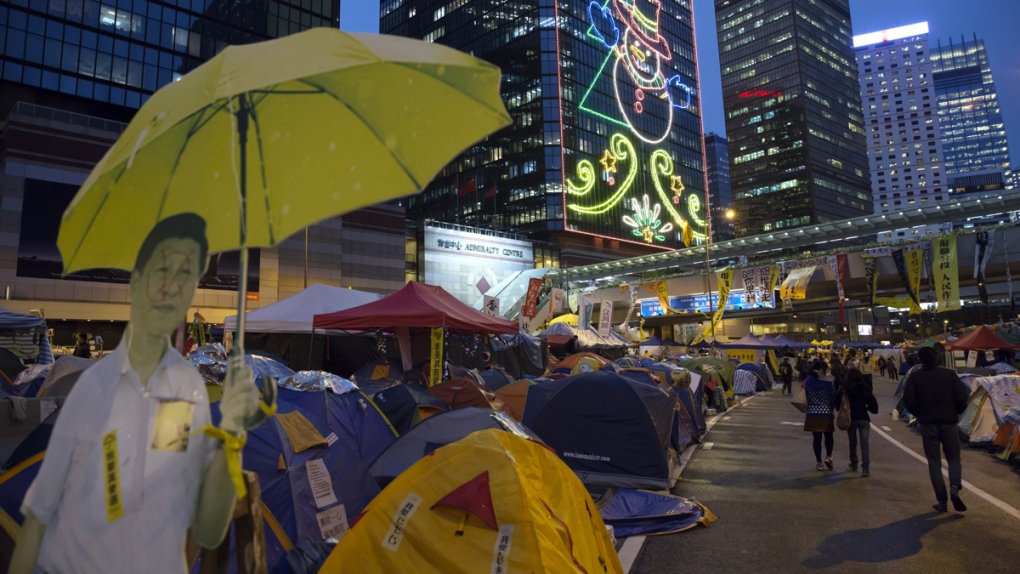Pro-democracy protests in Hong Kong lose momentum
