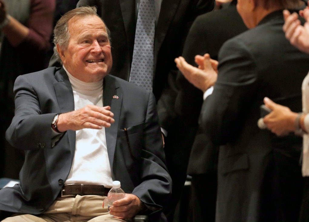 Former President Bush, 90, remains in hospital