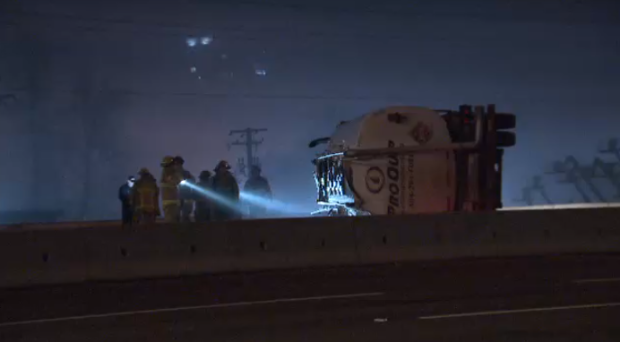 Diesel Truck Rollover Closes Hwy. 1 In Burnaby For 8 Hours | CTV News