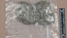 A bag of marijuana is shown in this Peel Regional Police photo. 
