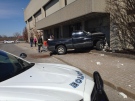 A pickup truck has hit the Sears store at Devonshire Mall in Windsor, Ont., on March 12, 2015. (Chris Campbell/CTV Windsor)
