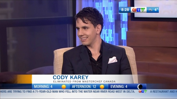 Cody Karey On Masterchef Canada Elimination CTV Vancouver News   Image 