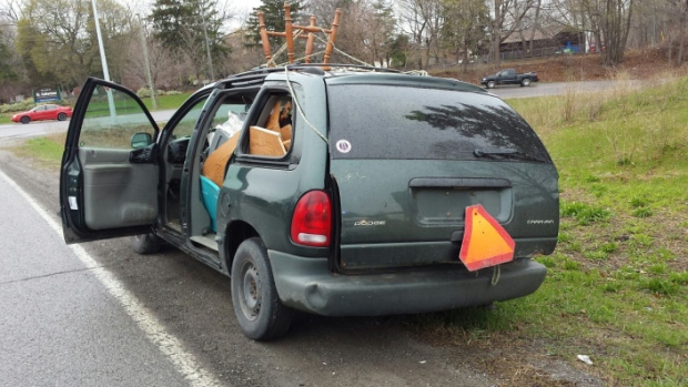 Man charged for driving without doors, windows, licence plates, insurance |  CTV News