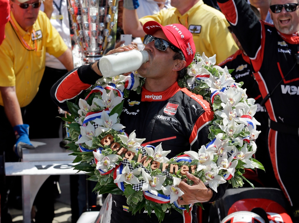 Juan Pablo Montoya wins Indy 500