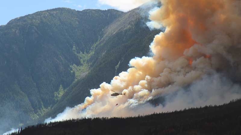 The Cisco Road wildfire, discovered on June 11, 2015, burns outside Lytton, B.C. (Wildfire Management Branch)