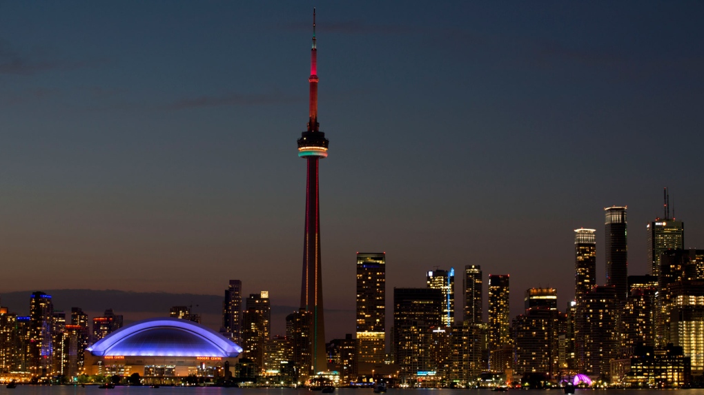 Toronto night skyline