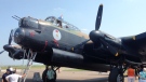The Canadian Warplane Heritage Museum’s B25 Mitchell Bomber and VRA FM213 Lancaster Bomber touched down in Windsor, Ont., on Monday, Aug. 31, 2015. (Chris Campbell / CTV Windsor)