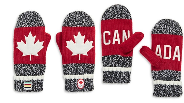 Women's hockey stars reveal latest edition of Hudson's Bay red mittens |  CTV News