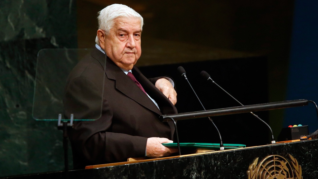 Syria's Foreign Minister Walid al-Moallem