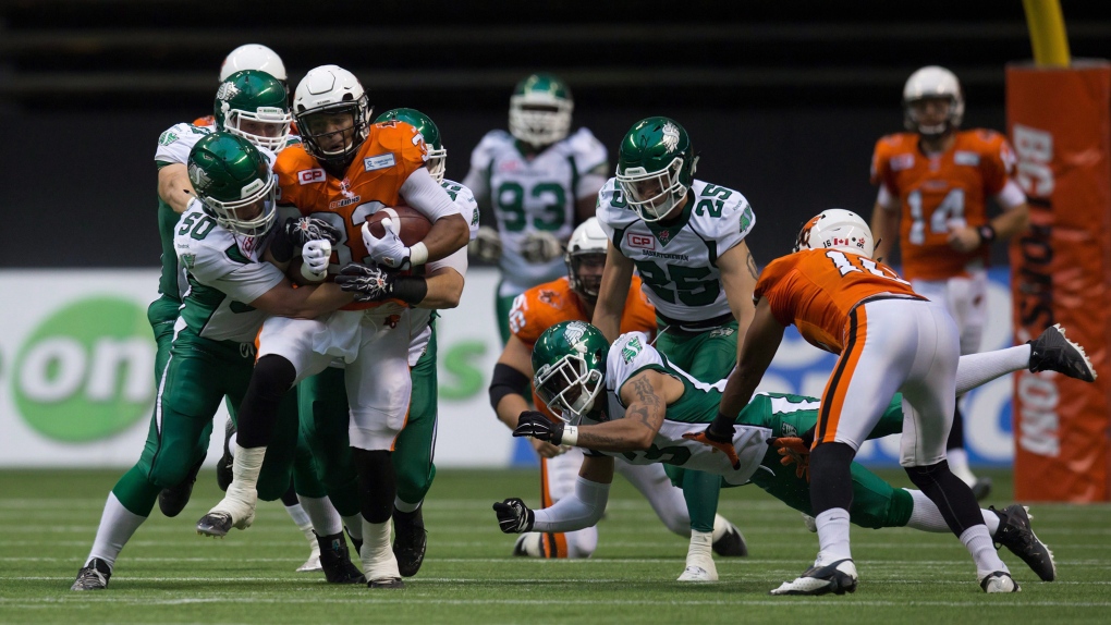 Eskimos down Roughriders to set playoff date with Bombers