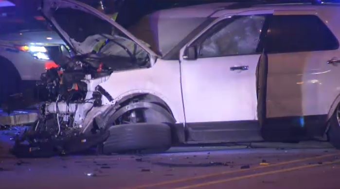 Drivers Injured After Suv Hits 2 Cars In Surrey 