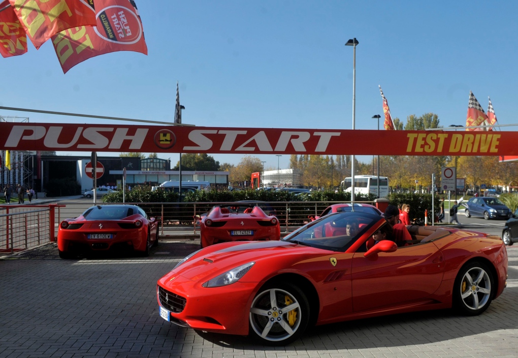 Ferrari cars in Maranello, Italy 