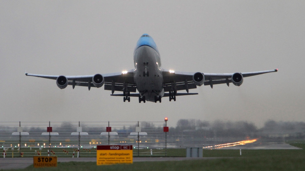 KLM passenger plane