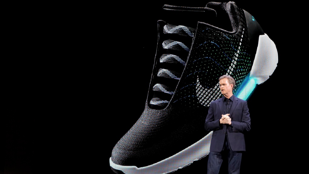 Nike unveils its first self-lacing sneaker | CTV News
