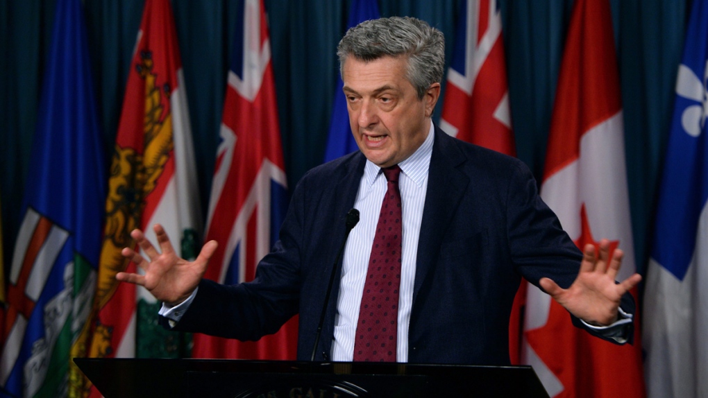 Filippo Grandi on Parliament Hill in Ottawa