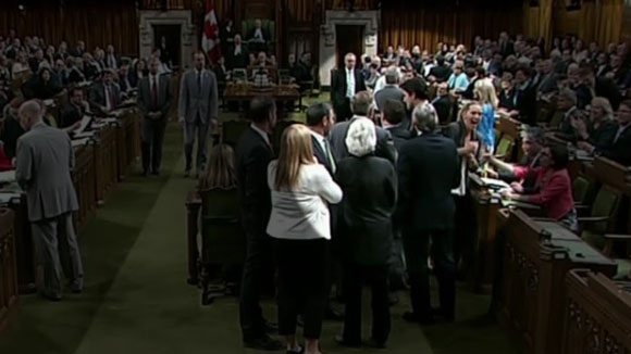 A frame-by-frame look at 'elbowgate' in the House of Commons | CTV News