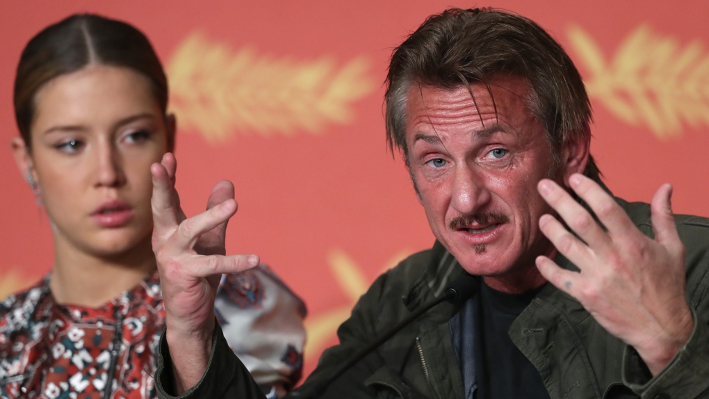 Director Sean Penn discusses his film at Cannes