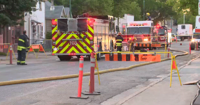 Crews battle Tuesday morning blaze in the North End | CTV News