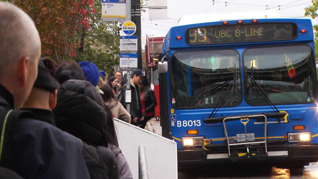 A TransLink bus in Vancouver