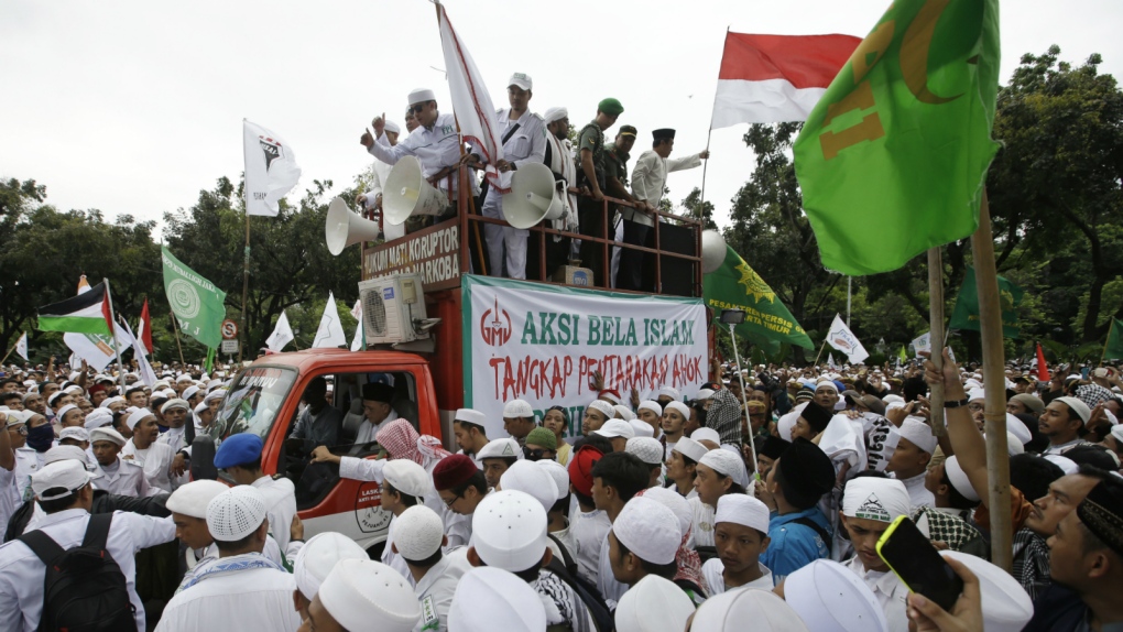 Protest targeting Indonesian governor