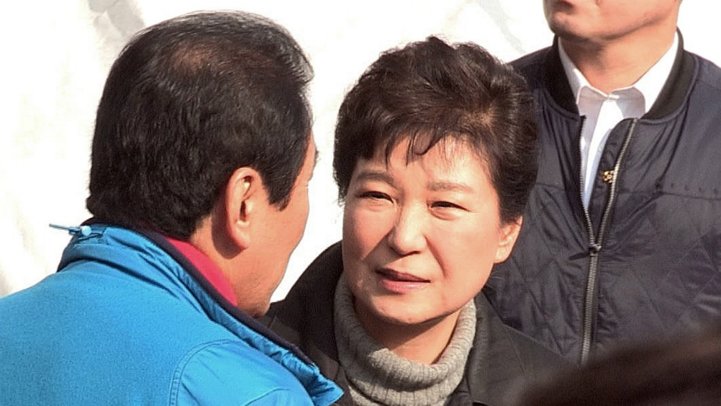 South Korean president makes public appearance